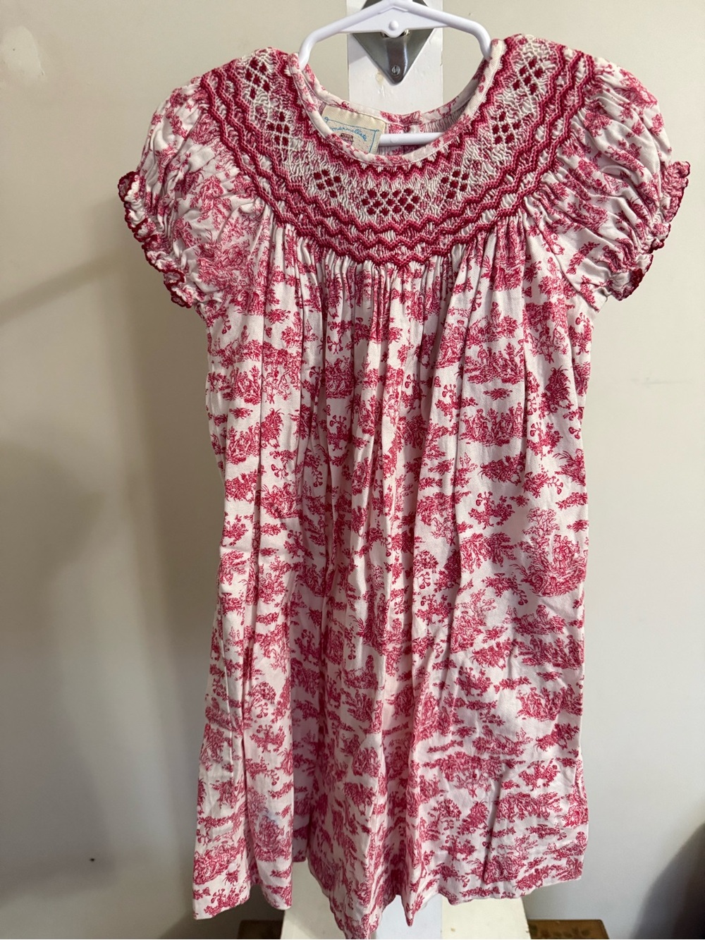 Marmellata Toile de Jouy Hand Smocked Dress